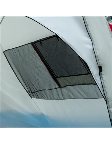 Outsunny 6-8 Person Tunnel Tent, Camping Tent with Bedroom, Living Room, Sewn-in Floor, 3 Doors and Carry Bag, 2000mm Water Colu