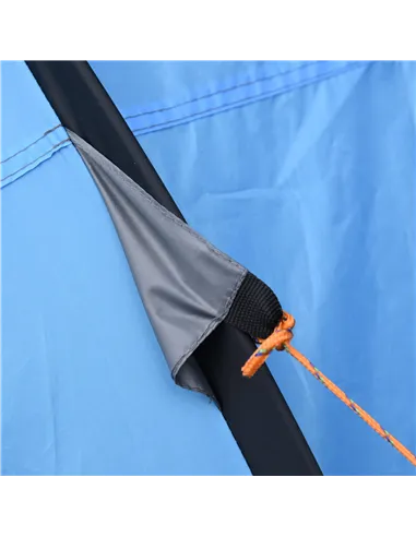 Outsunny 4 Person Pop-up Camping Tent Family Tent with Ground Sheet, 4 Windows and Portable Carry Bag for Beach Outdoor Trip, Sk