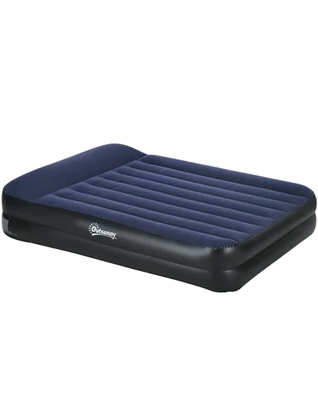 Outsunny King-Size Air Bed, with Built-in Electric Pump and Carry Bag