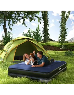 Outsunny King-Size Air Bed, with Built-in Electric Pump and Carry Bag 2