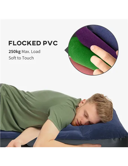 Outsunny King-Size Air Bed, with Built-in Electric Pump and Carry Bag