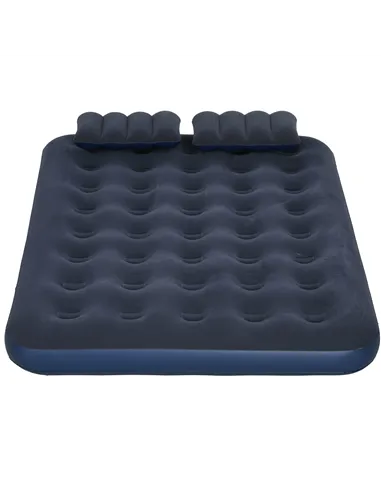 Outsunny Inflatable King Size Air Bed, with Built-In Hand Pump - Blue