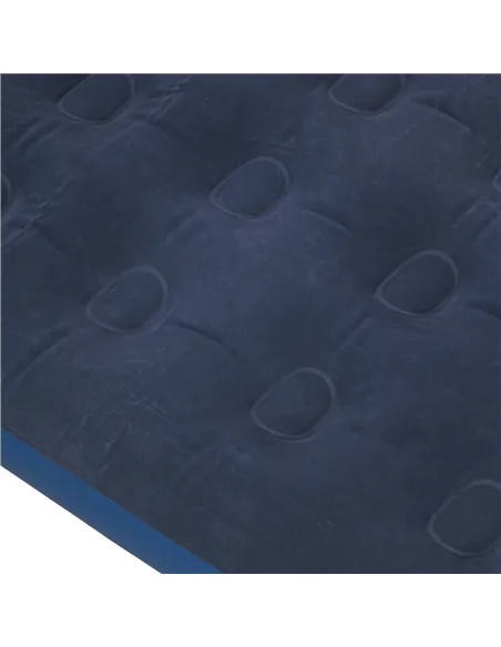 Outsunny Single Air Bed with Hand Pump, Inflatable Mattress with Flocked Surface for Guest, Camping, Travel, 191 x 73 x 22cm, Bl