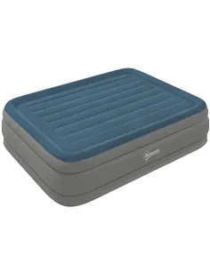 Outsunny King-Size Inflatable Mattress, with Built-In Electric Pump and Bag