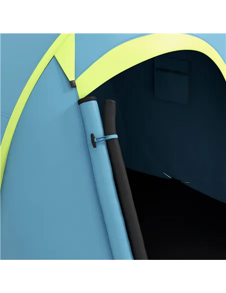 Outsunny Two-Man Pop-Up Dome Tent, with Accessories - Blue