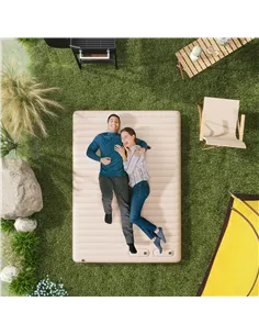 Outsunny Double Inflatable Mattress, with Built-In Pump - White 2