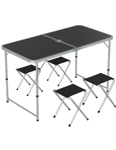 Outsunny Four-Person Foldable Aluminium Picnic Set