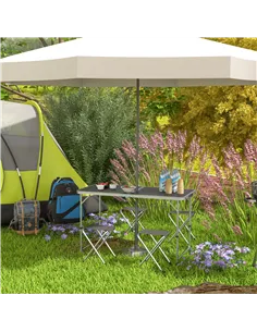Outsunny Four-Person Foldable Aluminium Picnic Set 2