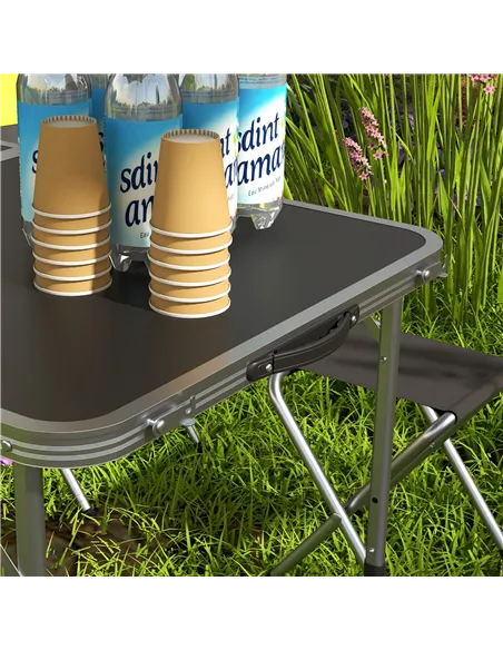 Outsunny Four-Person Foldable Aluminium Picnic Set