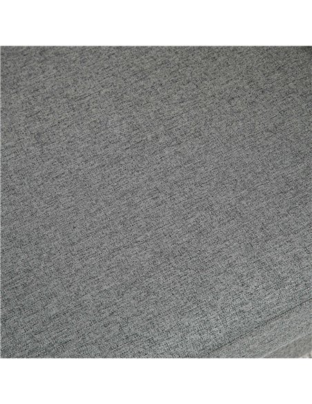 HOMCOM Compact Loveseat Sofa, Modern 2 Seater Sofa for Living Room with Wood Legs and Armrests, Grey