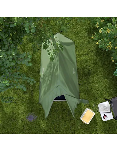 Outsunny Double Layer Camping Tent, 1-2 Man Backpacking Tent with Carry Bag, 2000mm Waterproof and Lightweight, Green