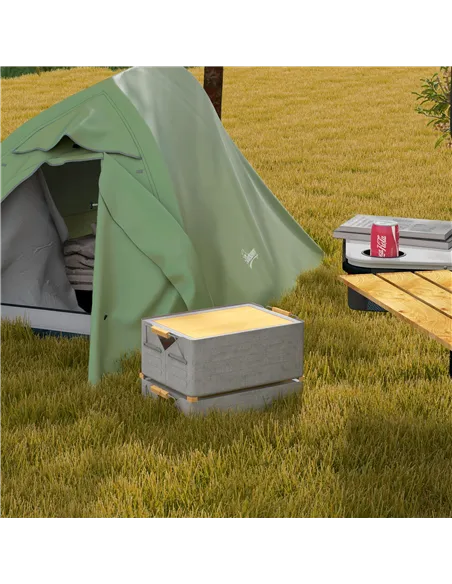 Outsunny Double Layer Camping Tent, 1-2 Man Backpacking Tent with Carry Bag, 2000mm Waterproof and Lightweight, Green