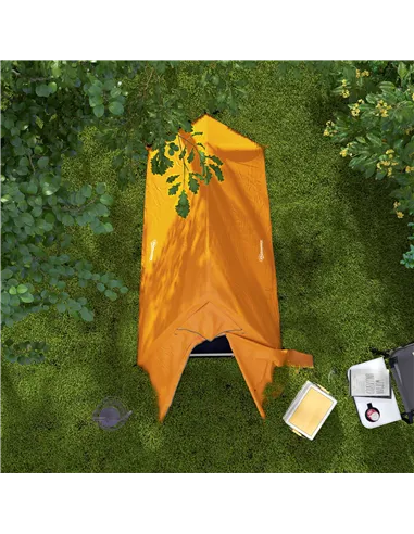 Outsunny Double Layer Camping Tent, 1-2 Man Backpacking Tent with Carry Bag, 2000mm Waterproof and Lightweight, Orange