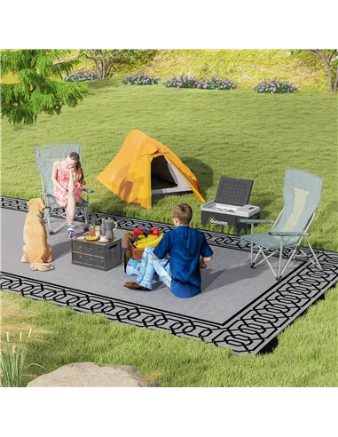 Outsunny Double Layer Camping Tent, 1-2 Man Backpacking Tent with Carry Bag, 2000mm Waterproof and Lightweight, Orange