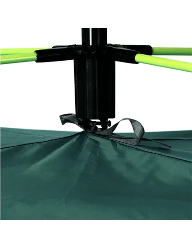 Outsunny Beach Tent for 1-2 Person Pop-up Design with 2 Mesh Windows & 2 Doors Dark Green