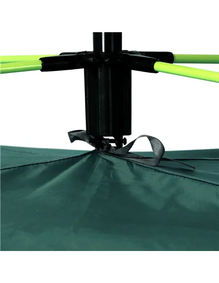 Outsunny Beach Tent for 1-2 Person Pop-up Design with 2 Mesh Windows & 2 Doors Dark Green