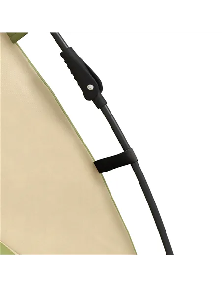 Outsunny Two-Man One Room Camping Tent, with Accessories - Dark Green