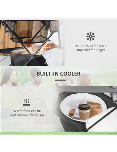 Outsunny Camping Tent with Inflatable Mattress and Camping Table&Chair, 2-3 Person Dome Tent with Sewn-in Groundsheet, Portable 