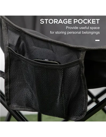 Outsunny Camping Tent with Inflatable Mattress and Camping Chair, 2-3 Person Dome Tent with Sewn-in Groundsheet, Portable 3000mm