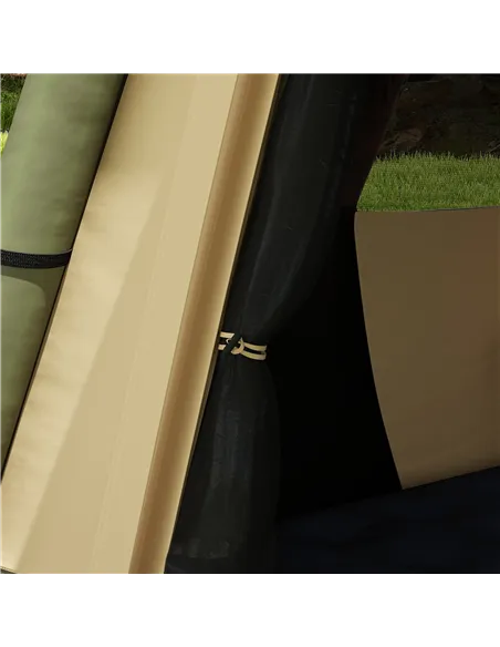 Outsunny Inflatable Camping Tent w/ Hand Pump, Easy Setup 1/2 Person Blow Up Tent Waterproof 190T Taffeta w/ Mesh Windows, Doors