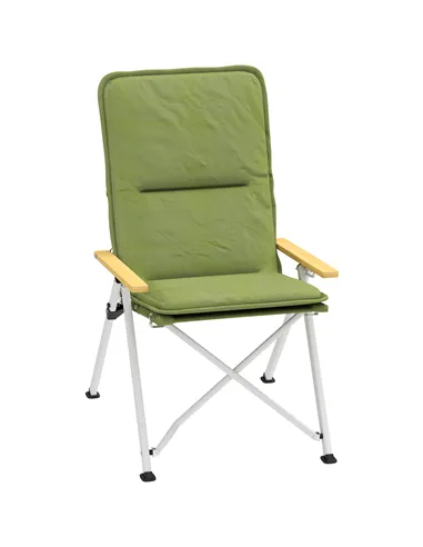 Outsunny Portable Padded Camping Chair, with Bag - Green