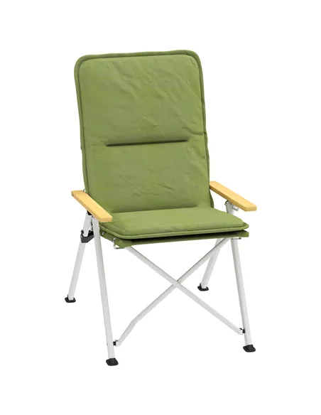 Outsunny Portable Padded Camping Chair, with Bag - Green