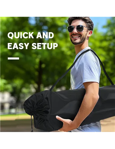 Outsunny Double Camping Chair for Adults with Armrests, Heavy Duty Oversized Padded Folding Chair with Carry Bag, Cup Holders fo