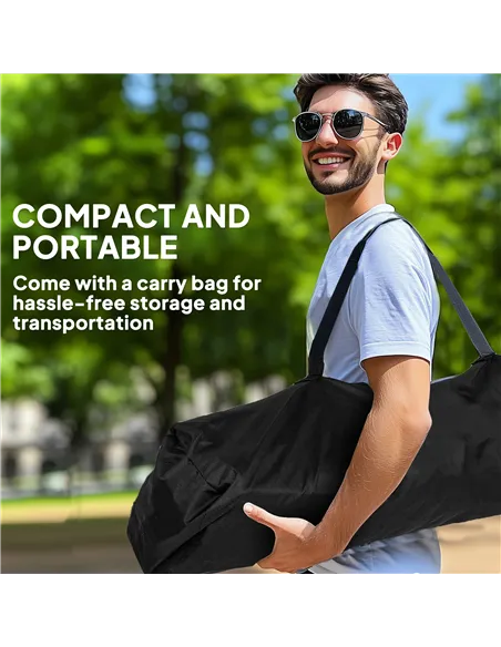 Outsunny Set of 2 Folding Camping Chairs, Padded Camping Chairs with Adjustable Armrests, Portable & Lightweight Folding Camp Ch