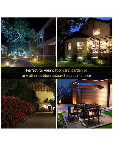 Outsunny 1.9M Garden Lamp Post Light, IP44 Outdoor LED Solar Powered Lantern Lamp with Decorative Bulb, Aluminium Frame for Pati