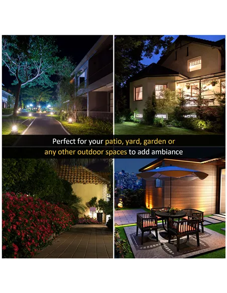 Outsunny 1.9M Garden Lamp Post Light, IP44 Outdoor LED Solar Powered Lantern Lamp with Decorative Bulb, Aluminium Frame for Pati