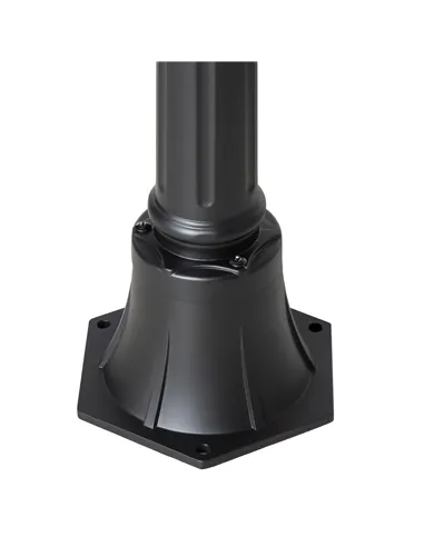 Outsunny 1.9M Garden Lamp Post Light, IP44 Outdoor LED Solar Powered Lantern Lamp with Decorative Bulb, Aluminium Frame for Pati