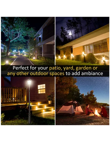 Outsunny 2.4 m Garden Lamp Post Light, LED Solar Powered Patio Path Lighting Lamp with Aluminium Frame, PIR Motion Sensor for La