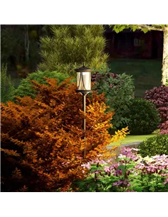 Outsunny Solar Lamp Post Light, 1.3 M LED Outdoor Street Light, Waterproof IP44 for Patio, Garden, Pathway, Cool White 2