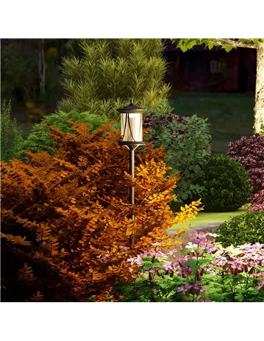 Outsunny Solar Lamp Post Light, 1.3 M LED Outdoor Street Light, Waterproof IP44 for Patio, Garden, Pathway, Cool White