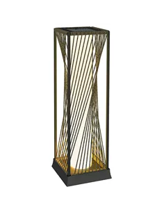 Outsunny Garden Rattan Lamp, 77 cm Tall Solar Rattan Floor Lamp, Solar Garden Light with Auto On/Off LED Lights, IP44 Waterproof