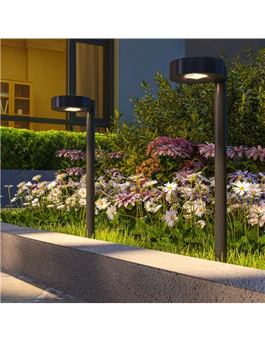 Outsunny Solar Lights Outdoor Garden Stake 8 Pack Pathway Lighting, Solar Stake Lights with Auto On/Off LED, IP44 Waterproof Pla