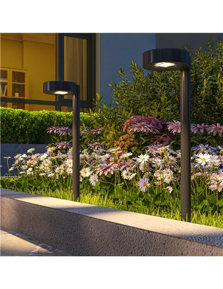 Outsunny Solar Lights Outdoor Garden Stake 8 Pack Pathway Lighting, Solar Stake Lights with Auto On/Off LED, IP44 Waterproof Pla