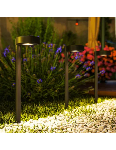 Outsunny Solar Lights Outdoor Garden Stake 8 Pack Pathway Lighting, Solar Stake Lights with Auto On/Off LED, IP44 Waterproof Pla