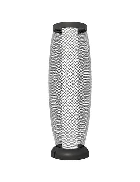 Outsunny Garden Solar Lamp, 71.5 cm Tall Metal Floor Lamp, Auto On/Off LED Solar Garden Light with Metal Wire Shade, IP44 for Ou