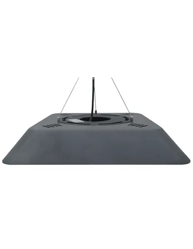 Outsunny 2000W Electric Hanging Patio Heater Ceiling Mounted Halogen Heating Indoor Outdoor with Remote Control Aluminium