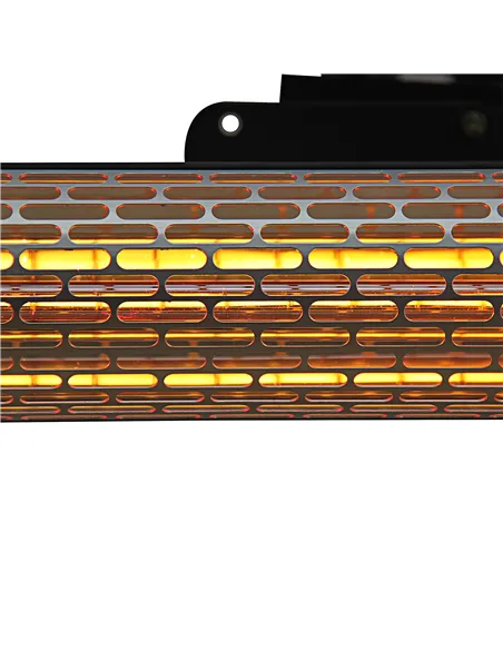 Outsunny Outdoor Patio Garden Warmer 1500W Wall Mounted Electric Infrared Halogen Heater with Remote Control Black