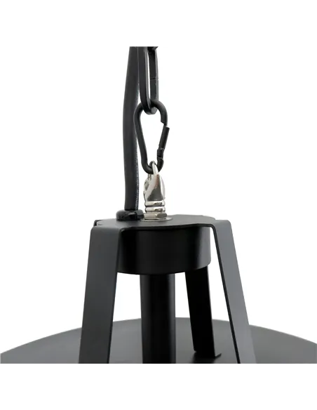 Outsunny Adjustable Power 1000/2500W Infrared Halogen Electric Patio Light Heater, Ceiling Hanging Mount -Black