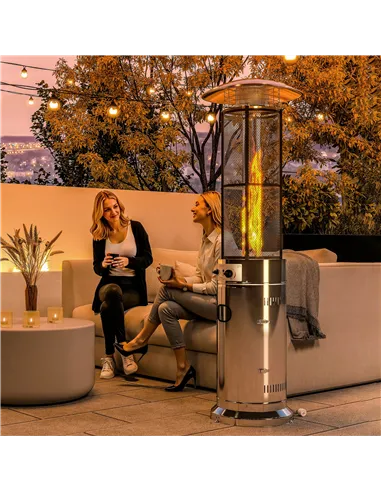 Outsunny 11Kw Adjustable Heat Gas Patio Heater