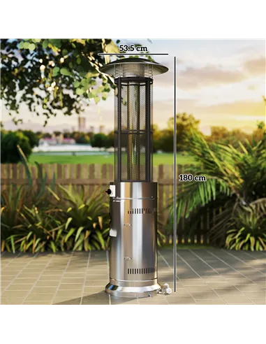 Outsunny 11Kw Adjustable Heat Gas Patio Heater