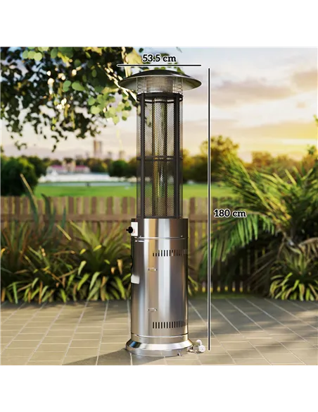 Outsunny 11Kw Adjustable Heat Gas Patio Heater