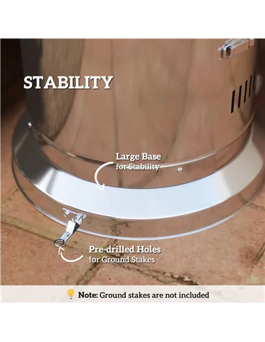 Outsunny 11Kw Adjustable Heat Gas Patio Heater