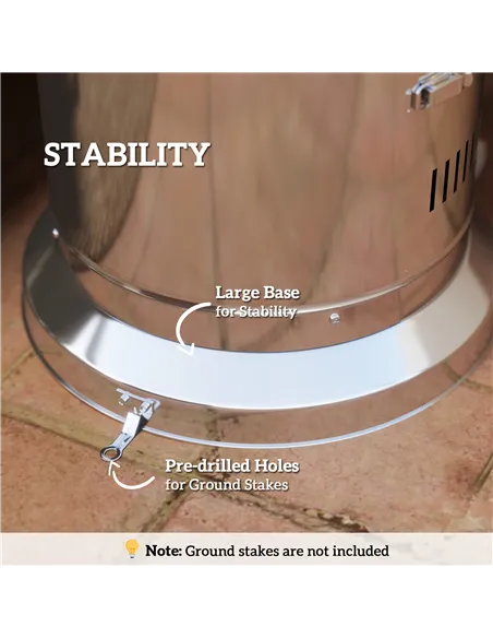 Outsunny 11Kw Adjustable Heat Gas Patio Heater