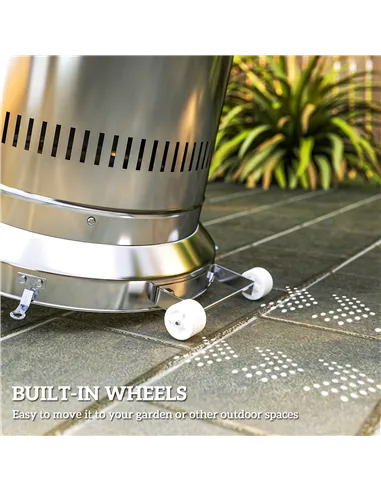 Outsunny 11Kw Adjustable Heat Gas Patio Heater