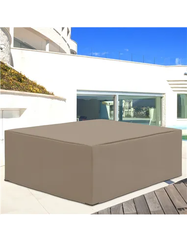 Outsunny 600D Oxford Patio Garden Furniture Dining Table Chair Set Cover Water Protector Waterproof Anti-UV – Beige