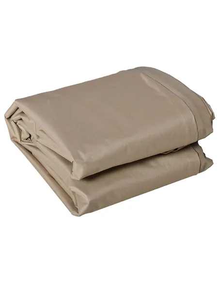 Outsunny 600D Oxford Patio Garden Furniture Dining Table Chair Set Cover Water Protector Waterproof Anti-UV – Beige